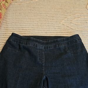 Slimsation size 16 pull-on jeans Dark Blue straight leg